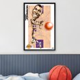 thumbnail image 2 of Magic Johnson Los Angeles Lakers Framed 14" x 20" Player Caricature Art, 2 of 3