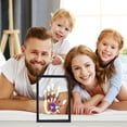 thumbnail image 5 of Family Handprint Kit, DIY Craft Keepsake Wood Frame, Endless Gift Set, 4 Transparent Sheets - Black, 5 of 7
