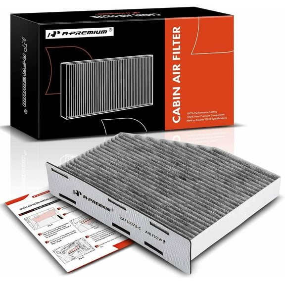 A-Premium Cabin Air Filter with Activated Carbon Compatible with Volkswagen Jetta, Passat, Golf, Tiguan, Beetle, CC, Eos, GTI, Rabbit & Audi A3 Quattro, Q3 Quattro, TT Quattro, Replace# 1K0819644B