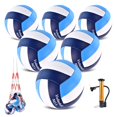 thumbnail image 1 of Juego de 6 pelotas de voleibol ELKCIP, tamaño 5, suaves e impermeables, 1 of 6