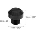 thumbnail image 4 of 2pcs Universal M10x1.25 Motorcycle Right Side Mirror Hole Plugs Rearview Mirrors Caps Screws Black, 4 of 6