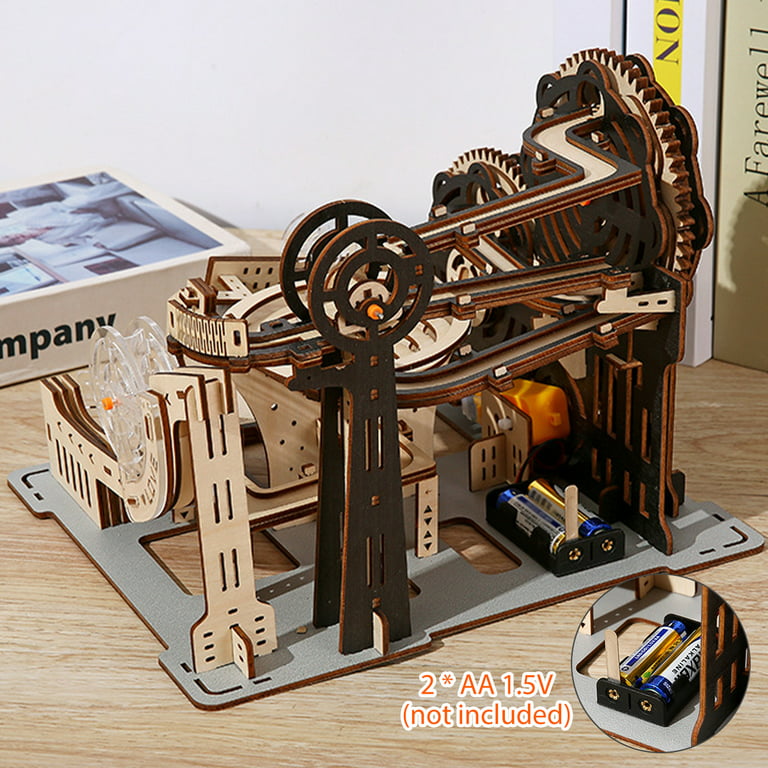 ROKR 3D Wooden Puzzle for Adults-Mechanical Car Model Kits-Brain