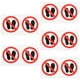 thumbnail image 5 of 10 pegatinas de seguridad para evitar pisar Etiquetas adhesivas de advertencia de "no pisar", 5 of 7