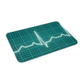 thumbnail image 2 of Fotbe Extra Durable Door Mat - Dirt Trapping Outdoor Welcome Mats - Non-Slip Outdoor Door Mats - Low Profile Front Door Mat - Indoor (16" x 24", ECG Wave ), 2 of 9