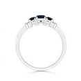 thumbnail image 2 of Angara Natural 0.33 Ct. Blue Sapphire with Blue Sapphire Classic Ring in Sterling Silver for Women (Ring Size: 9.5), 2 of 9