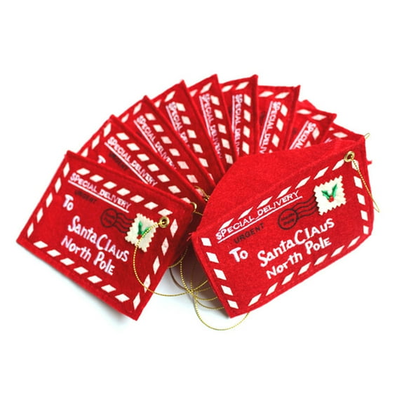 SOPOTUTU Candy Bags Office Use Red Non Woven Fabric 15Pcs 4.7x3.1in