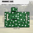 thumbnail image 7 of Xoenoiee Dark Green Golf Clubs Print Golf Cart Seat Cover Lightweight Cart Seat Cushion Cover Foldable Golf Blanket Golf Club Car Accessories for More 2-Person Seats Club Car, Easy to Install, 7 of 7