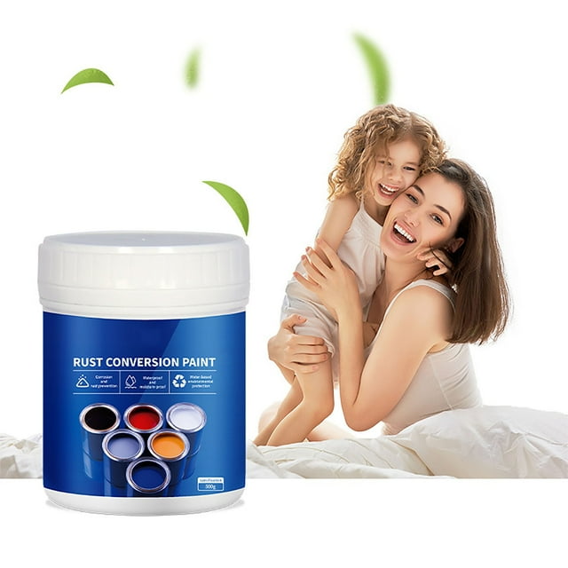 Weatherproof Peinture Convertisseur de Rouille pour Métal 500 g Dissolvant de Rouille 2-en-1 pour Métal et Apprêt Peinture à Base d'Eau pour Rénovation de Tuiles d'Acier Automobile à Base d'Eau Réduit la Rouille Sans Rouille Peinture de Conversion de Rouille