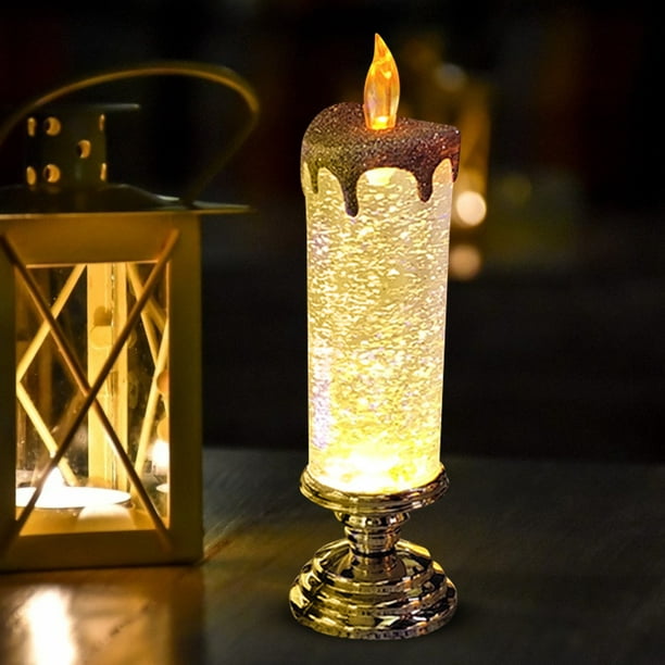 Coiry Lampe de nuit en forme de bougie, 7 couleurs dégradées, atmosphère de  fête, pour la maison, la salle à manger, le bureau 