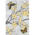 thumbnail image 2 of Stimson, Diane 11x14 White Modern Wood Framed Museum Art Print Titled - Cherry Blossom Bflies A, 2 of 4