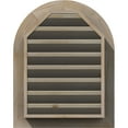 thumbnail image 5 of 12"W x 36"H Round Top Gable Vent (17"W x 41"H Frame Size): Unfinished, Functional, Smooth Pine Gable Vent w/ 1" x 4" Flat Trim Frame, 5 of 13