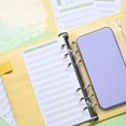 thumbnail image 1 of Ruiboury PU Leather Notebook Binder Clear Binder Budget Envelope Pockets Blue, 1 of 1