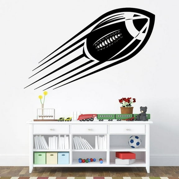 American Football Wall Stickers Kids Room Decoration Vinyl Removable Home Decals Wall Sticker For Boys Room Sports Decor Mural 59x37cm