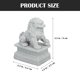 thumbnail image 2 of ADDHAT 1Par Decorativas De Leones En Piedra Para Entrada Y Jardín Estilo Chino, 2 of 6