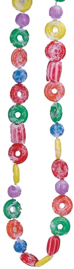 Kurt Adler 6-Foot Plastic Glittered Christmas Life Saver, Ball, and Candy Garland