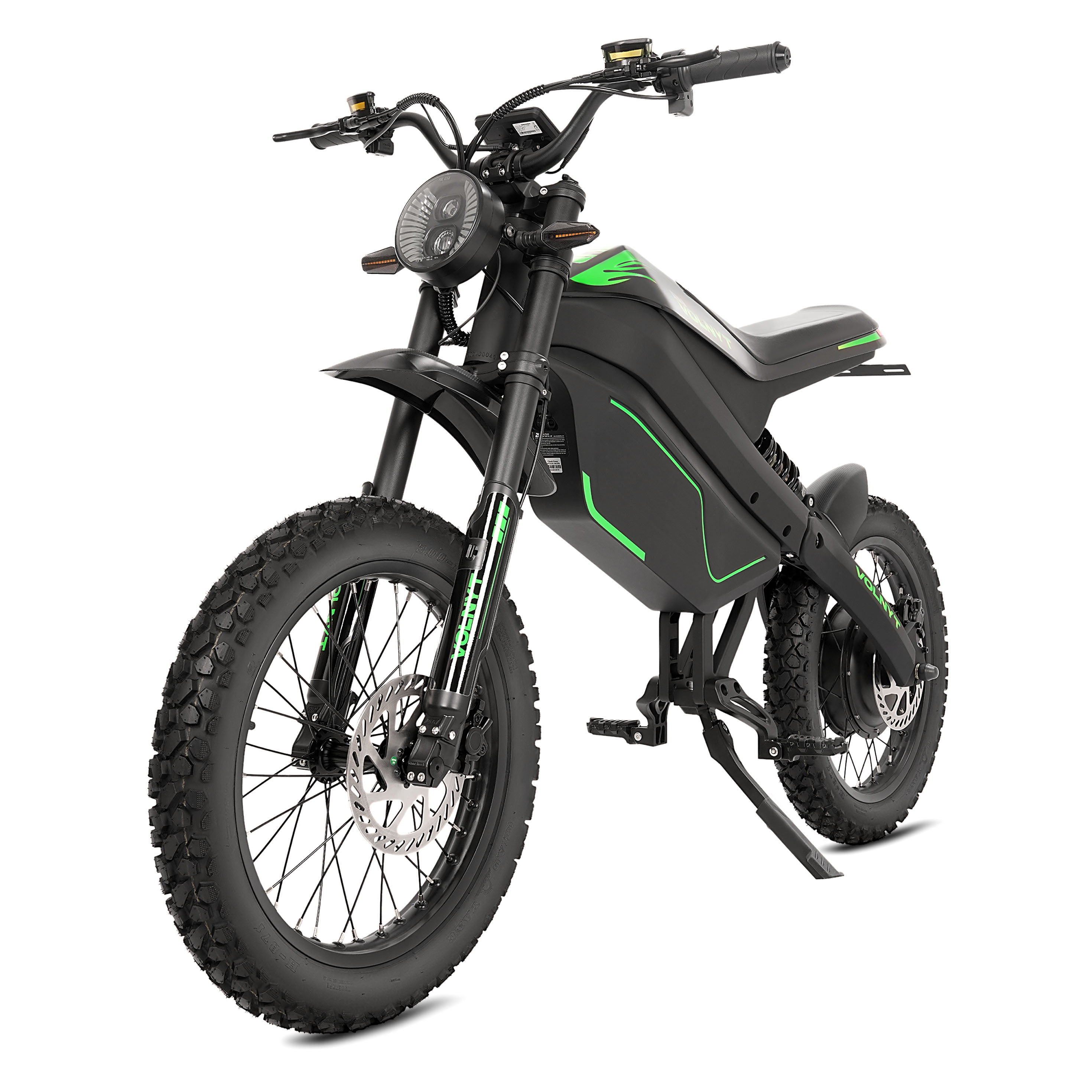 VOLNYT 17" Electric Dirt Bike for Adult,48V 3000W 38.4AH Samsung lithium battery,Men's Road Mountain Moped Ebike BLACK