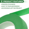 thumbnail image 6 of Unique Bargains Painters Tape Easy Removal 5500x1.9x0.01cm / 60.15 Yards x 0.75 Inches x 140um Masking Master Tape Green, 6 of 6
