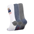thumbnail image 5 of Chaps Embroidery Athletic Crews 3-Pack Men's Sock Size 10-13, 5 of 5