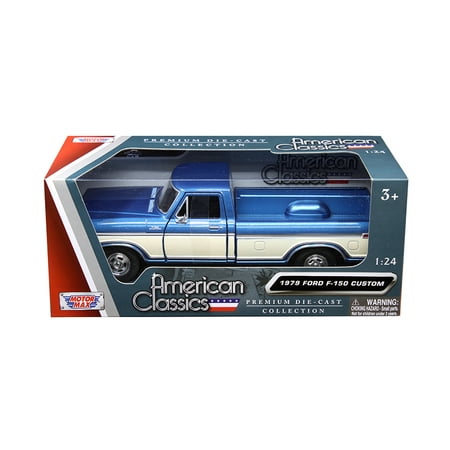 1979 Ford F-150 Pickup Truck 2 Tone Blue/Cream 1/24 Diecast Model Car by (Best Ford F 150 Model Year)