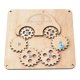 thumbnail image 1 of Tablero ocupado Montessori, juguete sensorial, accesorios de bricolaje, Material de actividades de aprendizaje, habilidad práctica para niños, niños, , Engranajes de coch Engranajes de coche CUTICAT material de tablero ocupado, 1 of 8