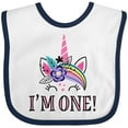 thumbnail image 3 of Inktastic First Birthday Unicorn for Girl Girls Baby Bib, 3 of 4