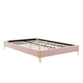 thumbnail image 5 of Modway Adelaide Performance Velvet King Platform Bed in Pink, 5 of 10