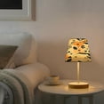 thumbnail image 6 of Hand Drawn Floral Flower Desk Lamp LED Table Nightstand Lamps with 3 Color Temperatures for Home Bedroom Living Room Decor 8x12, 6 of 8