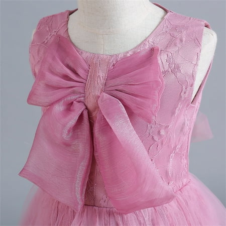 

Aayomet Dresses For Girls Kids Toddler Baby Girls Spring Summer Print Ruffle Sleeveless Show Lace Tulle Princess Dress Red 130