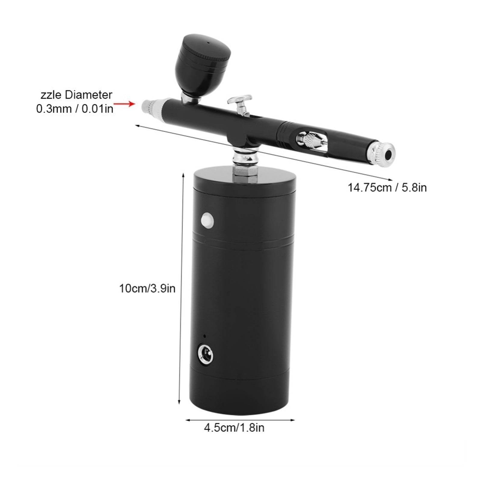 0.3mm Nozzle Airbrush Set With Mini Air Compressor Spray Gun For DIY Nail Paint Cake Coloring Professional Model Coloring Tool ,User-Friendly Design