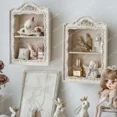 thumbnail image 2 of Estante de decoración clásico, estante Retro de estilo italiano, gabinete colgante con relieve de resina para elegantes muebles de almacenamiento multicapa, 2 of 4