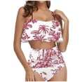 thumbnail image 2 of FcBaudy Maillots de Bain pour Femmes Deux Pièces Maillot de Bain pour Femmes Maillot de Bain pour Femmes Tankini Maillots de Bain pour Femmes Mode pour Dames Imprimé Multicolore Bas de Maillot de Bain Bretelles Femmes Maillot de Bain Deux Pièces Femmes Maillot de Bain, 2 of 5
