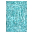 thumbnail image 2 of Colonial Mills Ocean's Edge Braided Indoor/ Outdoor Area Rug Aqua Splash 12' x 15' 12' x 15' White, Teal Rectangle, 2 of 5