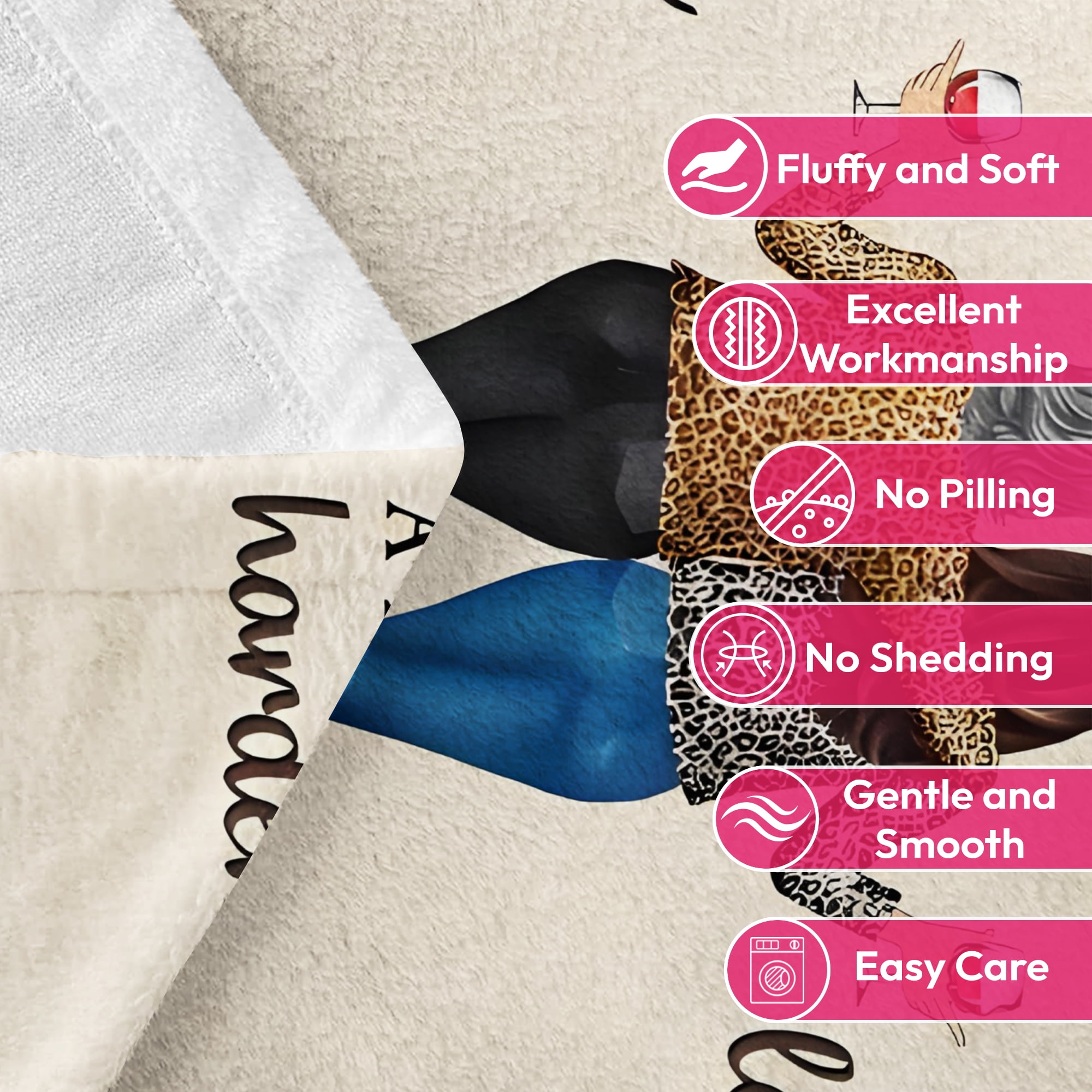 Flannel Fleece Throw Blanket For Bestie, Lightweight Cozy Plush Blanket for Sofa Couch,60"X80"