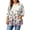 Hot Pink, variant on MLQIDK Plus Size T Shirts for Women Loose Cute Shirts 3/4 Sleeve V-Neck Floral Graphic T-Shirt Summer Casual Tunic Tops Brown 3XL
