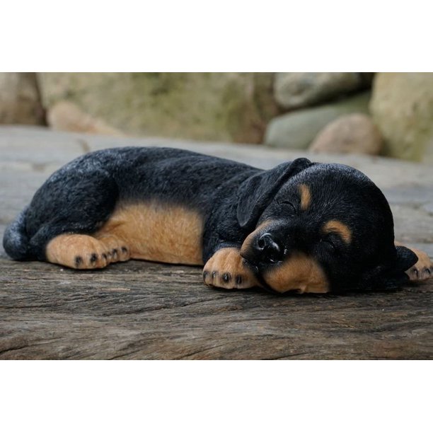 dachshund resin statue