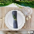thumbnail image 4 of 100 Pieces Plastic Charger Plates Set, Round Shape Charger Plates, Silver Color Charger Plate used for weddings, banquets, restaurants, hotels, daily life, traveling, camping, picnic, 4 of 22
