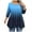 Blue, variant on Loopsun Womens Winter Tops Plus Size, 3/4 Sleeve Shirts for Women, Women's Plus Size Casual Round Neck Solid Color Loose 3/4 Sleeve T shirt Top Wine, XXXL