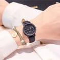 thumbnail image 3 of Women Watches PU Leather Strap Women Quartz Wristwatches Waterproof Round Dial Retro Watch Ladies Girls Watch Reloj Para Mujer, 3 of 5