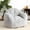 Light Gray, variant on Oversized Bean Bag Chair with Armrests – Soft Faux Rabbit Fur – High Elasticity Sponge Filling – Cozy and Durable Lounge Sofa for Living Room, Bedroom, Dorm, or Apartment – Easy to Clean