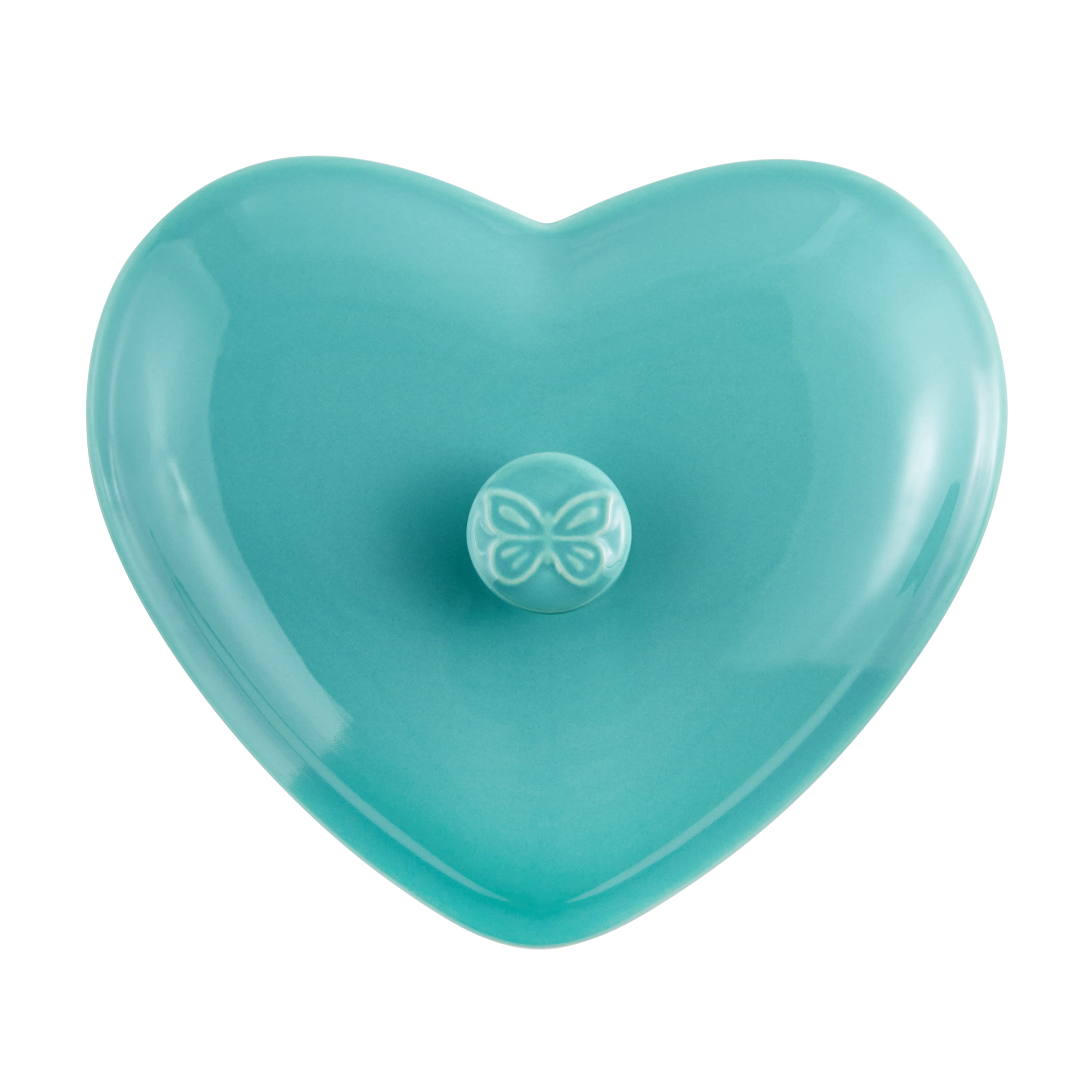 3 Multi Colored Mini Hearts Ceramic Baking Dish with Lid, The Pioneer Woman 6.45"