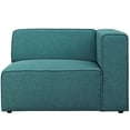 thumbnail image 4 of Modway Mingle Modern Style Polyester Fabric Right-Facing Sofa Chair in Teal Blue, 4 of 4