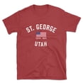 thumbnail image 1 of St. George Utah Patriot Men's Cotton T-Shirt, 1 of 1