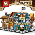 thumbnail image 4 of 632Pcs One Piece Street View Building Blocks Toy Set STEM Construction Toys 4 in 1 Wine House DIY Educational Toys Kids Birthday Gift Party Favors Christmas Gifts For Boys Girls Fans, 4 of 7