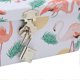 thumbnail image 1 of 2Pcs Tinplate Storage Box Flamingo Leaves Pattern Multi Purpose Rectangular Tin Box with Locks Keys for Family Office, 1 of 4