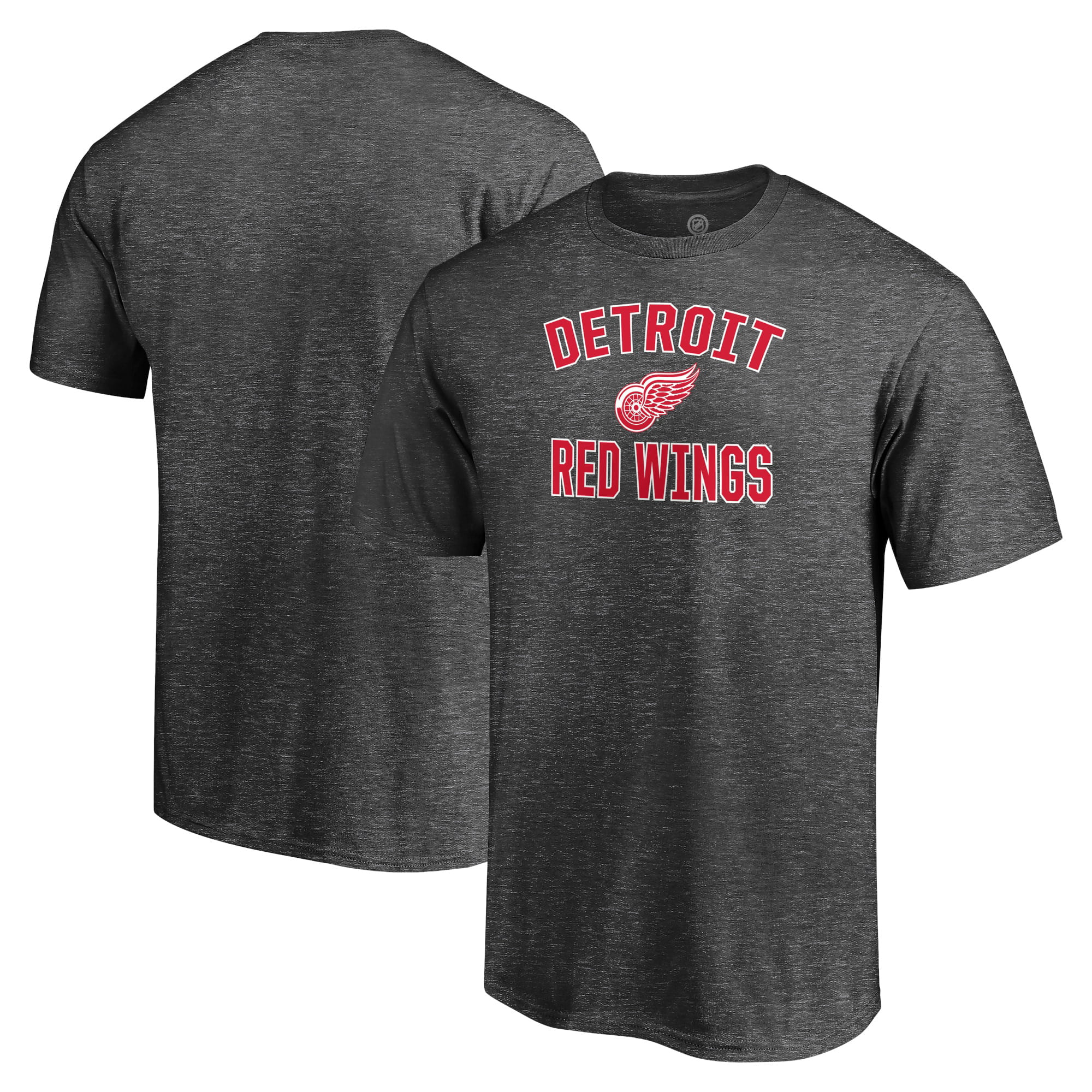 Men's Fanatics Branded Charcoal Detroit Red Wings Victory Arch Team T-Shirt