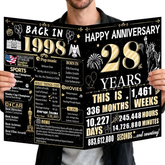 Tarjeta de aniversario VivaGem para el 28 aniversario de Orchid Wedding
