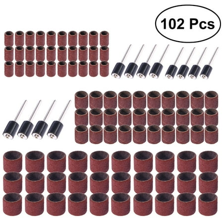 

102pcs Sanding Drum Set 90pcs Sanding Band Sleeves Rotary Tool 80 Grit