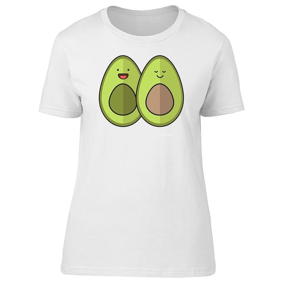 Cute Kawaii Avocados Love Tee Women's -Image by Shutterstock