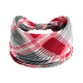 thumbnail image 3 of Red Wide Headbands for Women Polyester Boho Stretchy Hair Bands Non Slip for Girls Criss Cross Turban Plain Headwrap Yoga Workout Vintage Hair Accessories One Size, 3 of 3