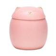 thumbnail image 1 of Advancent Tarro de almacenamiento con forma de gato, botes de cerámica de gran capacidad, portátiles, a prueba de humedad, de amplia Organizadores de utensilios de cocina rosa 500ml, 1 of 6